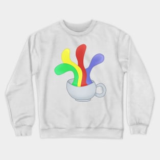 Rainbow Coffee Crewneck Sweatshirt
